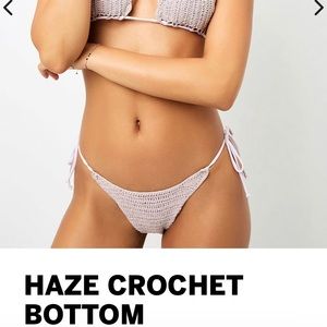 Frankie’s bikinis - haze crochet bottom - orchid